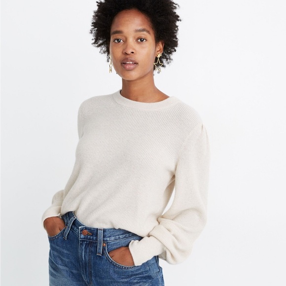 Madewell Sweaters - Madewell Baybrook Cream Sweater